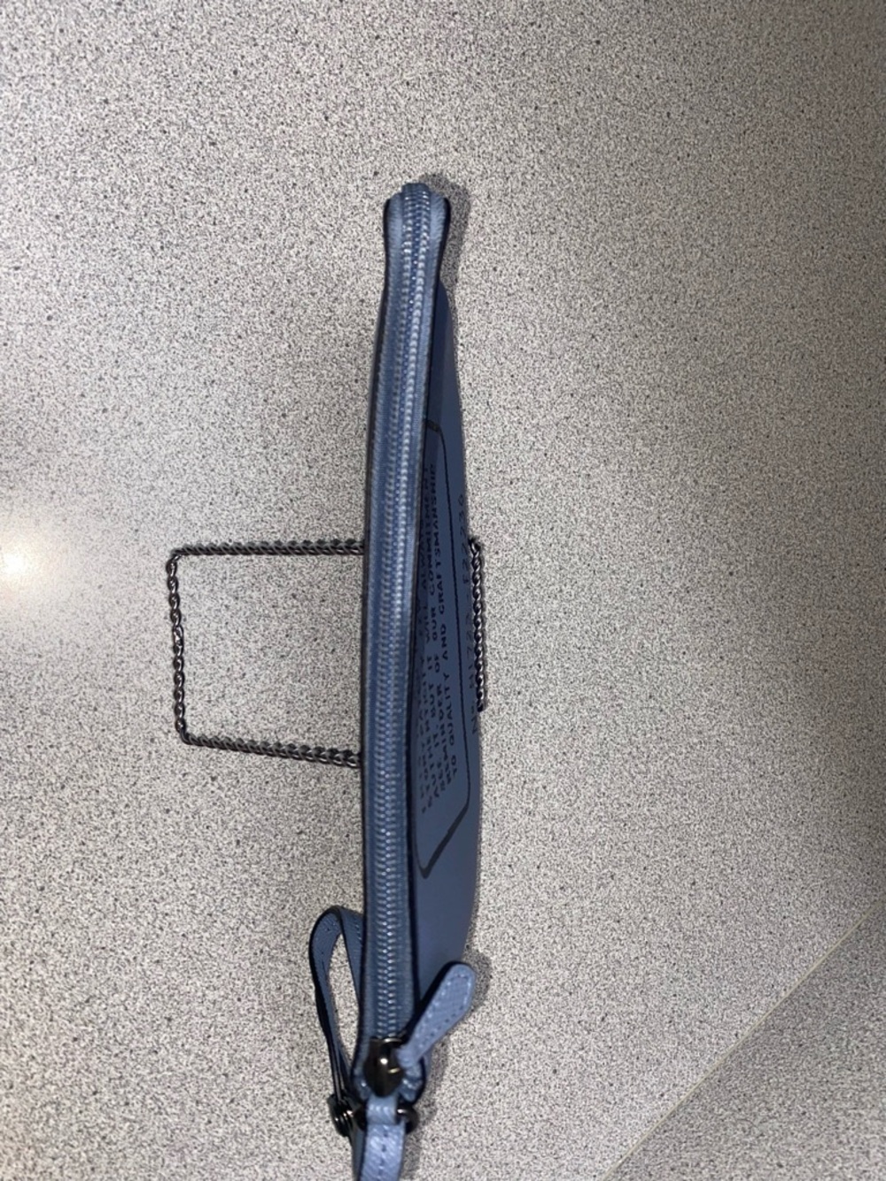 Coach Story Book Light Blue Leather Wristlet Pouch EUC - Picture 5 of 11